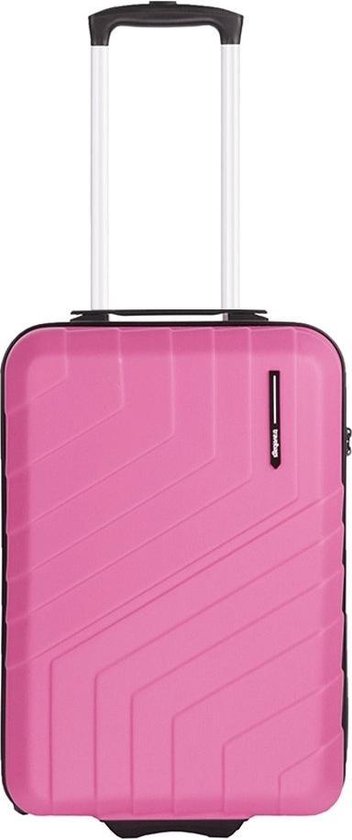 Allemaal vochtigheid knelpunt Travelbags Barcelona Handbagage koffer - 55 cm - 2 wielen dark pink |  bol.com
