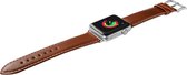 LAUT Oxford Leren Bandje voor Apple Watch Series 7 (45mm) - Bruin