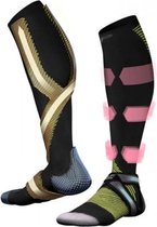 Embioz sport compressie sokken lang -Roze-L