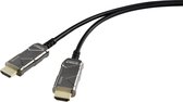 SpeaKa Professional HDMI Aansluitkabel HDMI-A stekker, HDMI-A stekker 20.00 m Zwart SP-8821992 Ultra HD (8K) HDMI-kabel