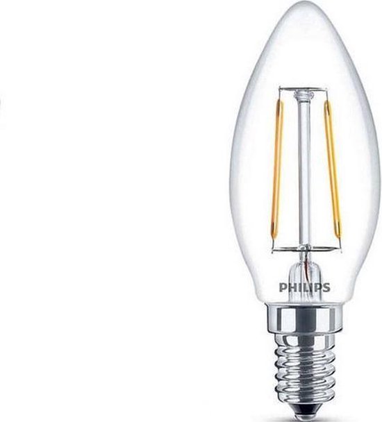 bol.com | Philips Pierre Led-lamp - E14 - 2700K Warm wit licht - 2 Watt -  Niet dimbaar