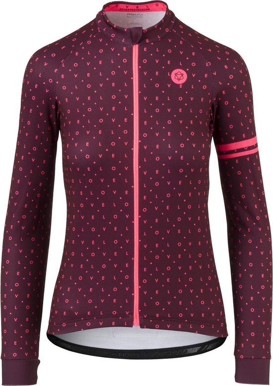 AGU Velo Love Maillot Cyclisme Manches Longues Maillot Cyclisme Femme Essentiel - Taille XXL - Rose