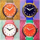 NeXtime klok 8158 Time Zones, 43x43.4 cm, Wall, Multi-color