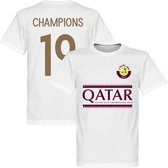 Qatar 2019 Asian Cup Winners T-Shirt - Wit - 3XL