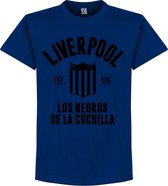 Liverpool Montevideo Established T-Shirt - Blauw - S
