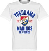 Yokohama Marinos Established T-Shirt - Wit - 5XL