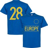 Team Europe 28 T-shirt - Blauw - XXXXL