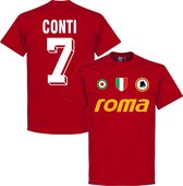 AS Roma Conti 7 Team T-Shirt - Rood - XXL