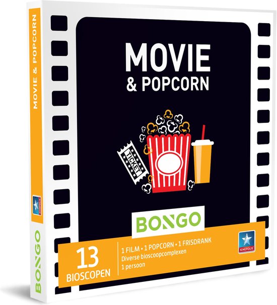 Bongo Bon België - Chèque Cadeau Film & Popcorn - Carte cadeau cadeau pour  homme ou... | bol.com