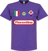 Fiorentina Team T-Shirt - Paars - XXL