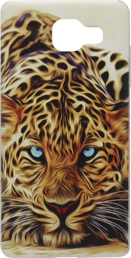 ADEL Siliconen Back Cover Softcase Hoesje Geschikt voor Samsung Galaxy A3 (2016) - Tijger Oranje