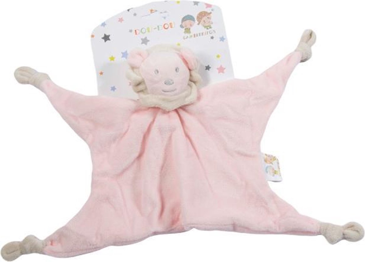 Gamberritos Knuffeldoekje 23 Cm Leeuw Roze