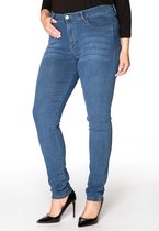 Yoek | Grote maten - dames jeans skinny fit extra lang-  lichtblauw