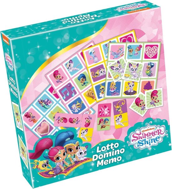 Afbeelding van het spel Shimmer&Shine 3-in-1 : Memo - Lotto - Domino