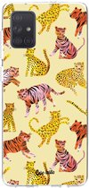 Casetastic Samsung Galaxy A71 (2020) Hoesje - Softcover Hoesje met Design - Wild Cats Print