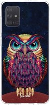 Casetastic Samsung Galaxy A71 (2020) Hoesje - Softcover Hoesje met Design - Owl 2 Print