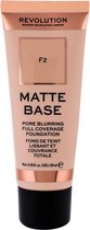 Makeup Revolution Matte Base Pore Blurring Full Coverage Foundation - F2