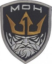 Medal of Honor König Neptun Cosplay Geborduurde patch embleem met velcro