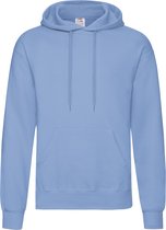 Fruit of the Loom capuchon sweater lichtblauw voor volwassenen - Classic Hooded Sweat - Hoodie - Heren kleding M (EU 50)