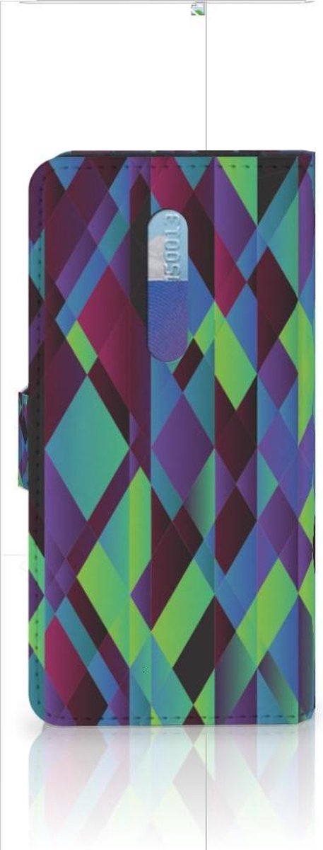 Xiaomi Redmi K20 Pro Book Case Abstract Green Blue