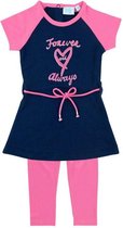 Feetje Forever Always Jurk+Legging|Roze Marine|MT. 86