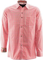 Tiroler hemd Premium Rood | Alpen overhemd | M