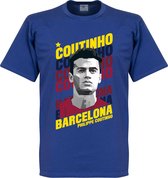 Coutinho Barcelona Portrait T-Shirt - Blauw - L