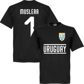 Uruguay Muslera Keeper Team T-Shirt - Zwart - XXXXL