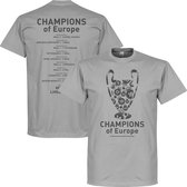 Real Madrid Champions League 2018 Winners Trophy T-Shirt - Grijs - XXL