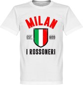 AC Milan Established T-Shirt - Wit  - XXL