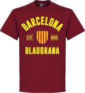Barcelona Established T-Shirt - Rood  - M
