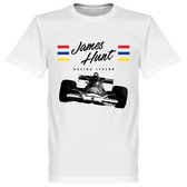 James Hunt T-Shirt - Wit  - S