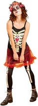 Tom Verkleedkostuum Skeleton Princess Dames Zwart/rood Maat L