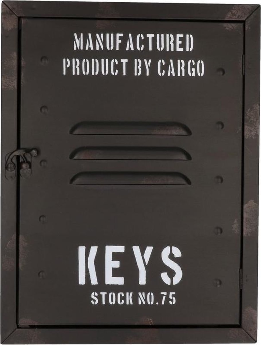 Locker sleutelkastje van metaal 30 cm - Merkloos