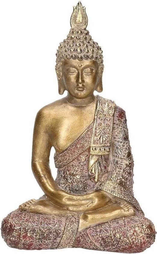 De kerk onderbreken Archeologie Goud boeddha beeldje zittend 20 cm - Boeddha beelden - Woondecoratie |  bol.com