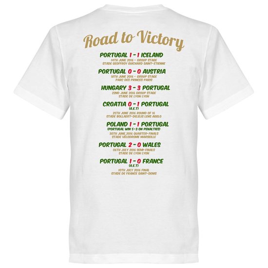 Portugal EURO 2016 Road To Victory T-Shirt - 3XL