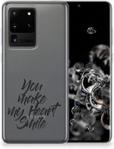 Samsung Galaxy S20 Ultra Siliconen hoesje met naam Heart Smile