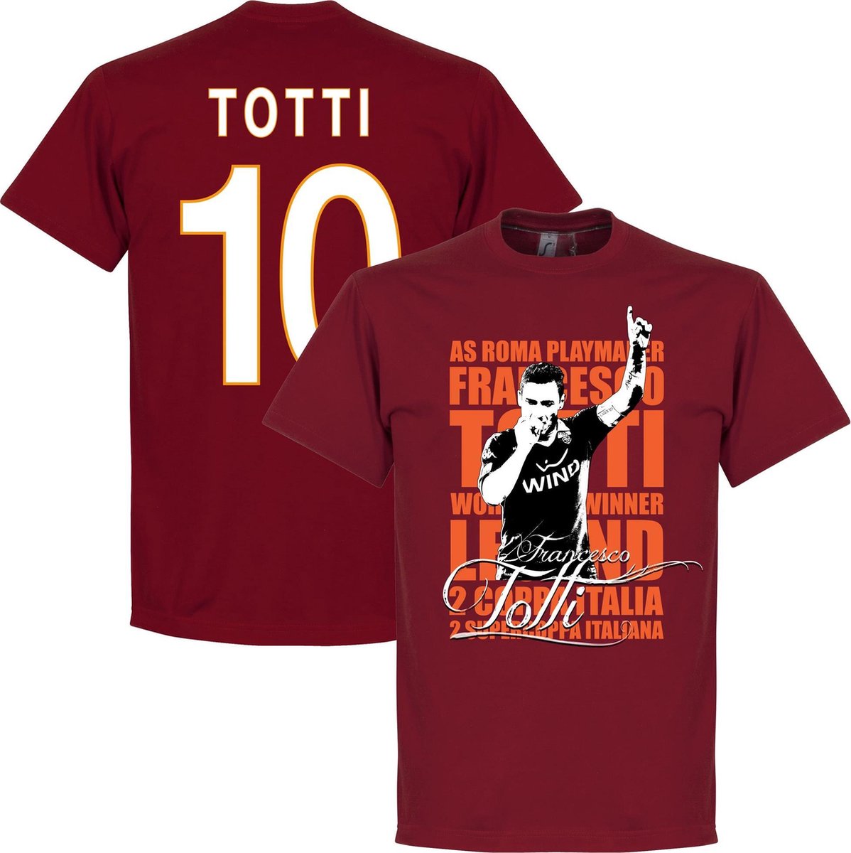 1198x1200.jpg Totti 10 Legend T-Shirt - M - Afbeelding 1