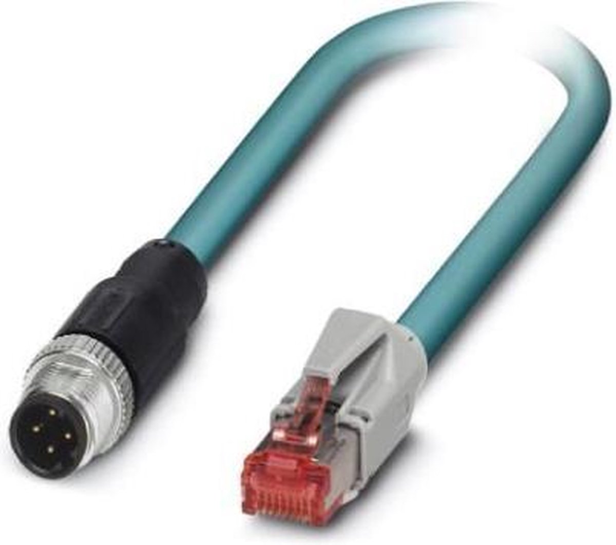 Phoenix Contact 1403499 M12 / RJ45 Netwerkkabel, patchkabel CAT 5e SF/UTP 3.00 m Groen Vlambestendig, Snagless 1 stuk(s)