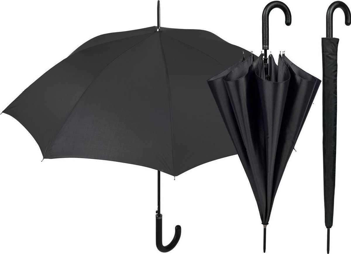 Perletti Paraplu 104 Cm Automatisch Unisex Zwart