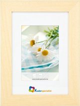 Brede Houten Wissellijst - Fotolijst - 50x65 cm - Helder Glas - Blank Ongelakt - 39 mm