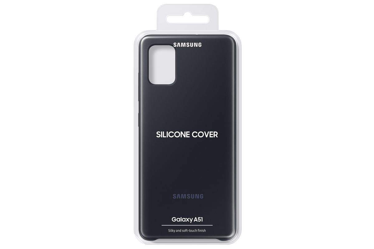 Samsung Galaxy A51 Silicone Cover hoesje - EF-PA515TB - Origineel Zwart