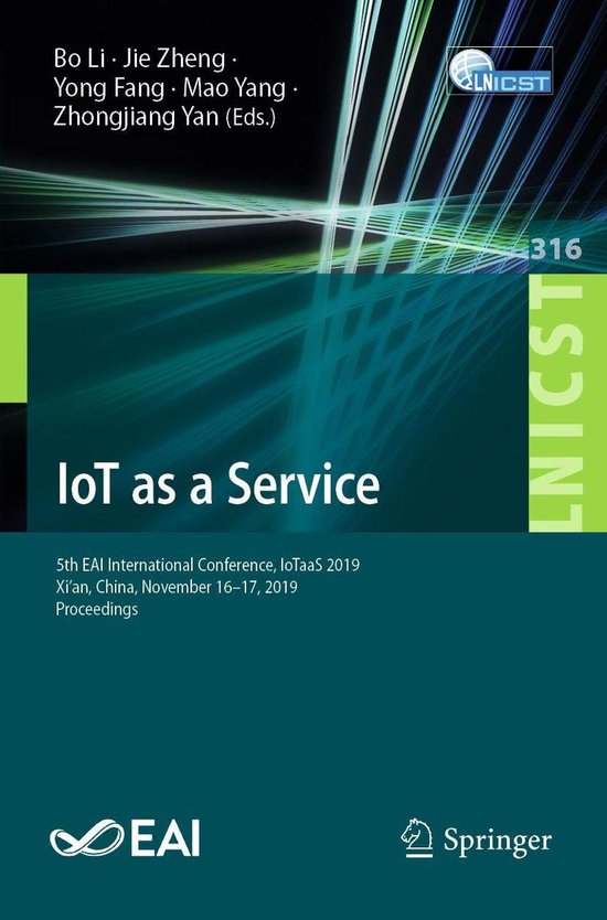 Springer Nature Proceedings Computer Science - IoT as a Serv ... - cover