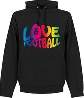 Love Football Hoodie - Zwart - S