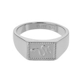 CLUSE 925 Sterling Zilveren Force Tropicale Signet Ring  (Maat: 56) - Zilver