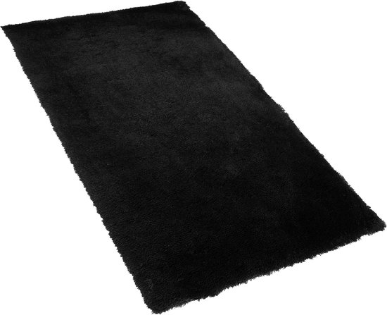 EVREN - Shaggy vloerkleed - Zwart - 80 x 150 cm - Polyester