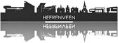 Standing Skyline Heerenveen Zwart hout - 60 cm - Woondecoratie design - Decoratie om neer te zetten - WoodWideCities