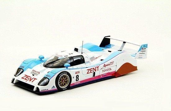 Ebbro 1:43 - Voiture de course miniature - Toyota TS010 #8 ZENT 1992
