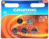 Grundig CR2025 Piles bouton - 5 pièces