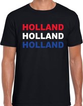 Holland / landen t-shirt zwart voor heren XL
